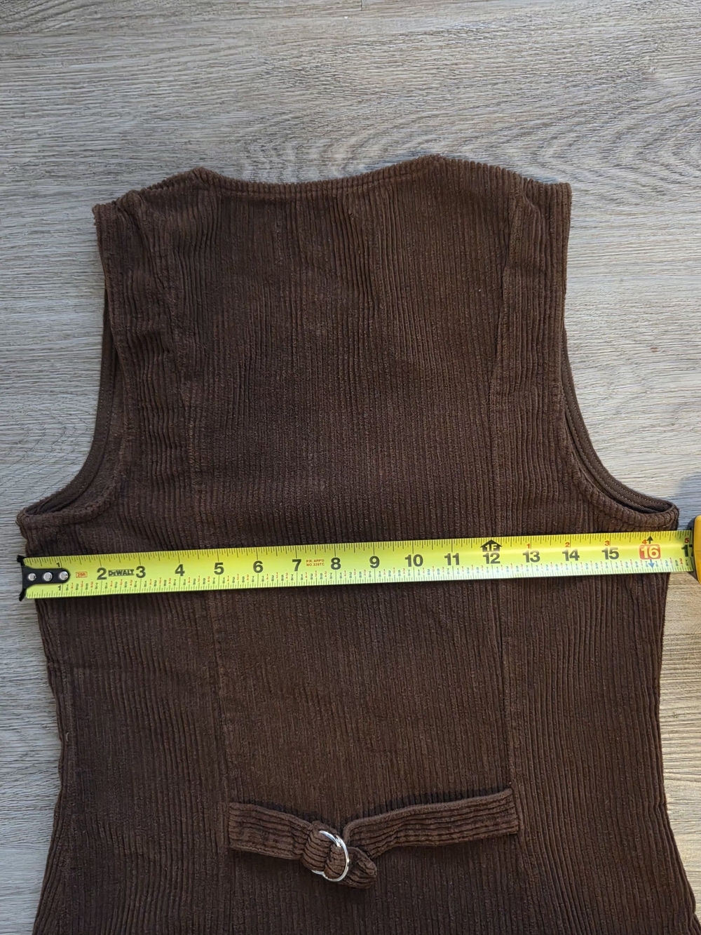 Reformation Brown Sleeveless Zip-Front Corduroy Mini Dress - Picture 7 of 11